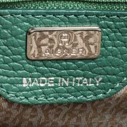 مملوكة مسبقًا Aigner Green Grained Leather Cybill Tote