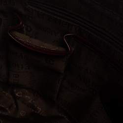 Pre Owned Aigner Burgundy Leather Hobo