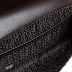 Pre Owned Aigner Brown/Black Signature Coated Canvas and Leather Fiorentina Belt Bag