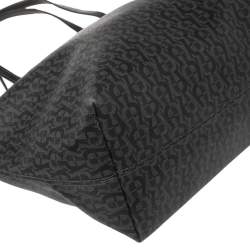 Pre Owned Aigner Black Signature Coated Canvas and Leather Tote