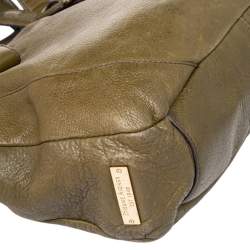 Aigner Green Leather Tote
