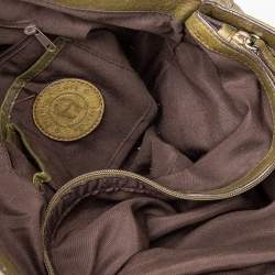 Aigner Green Leather Tote