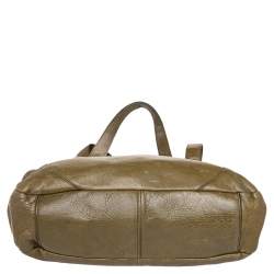 Aigner Green Leather Tote