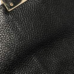 Pre Owned Aigner Black Leather and PVC Crossbody Bag