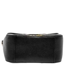 Pre Owned Aigner Black Leather and PVC Crossbody Bag