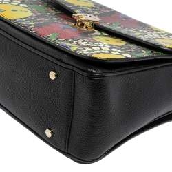 Pre Owned Aigner Multicolor Printed Coated Canvas and Leather Genoveva Top Handle Bag