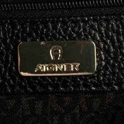 Pre Owned Aigner Multicolor Printed Coated Canvas and Leather Genoveva Top Handle Bag