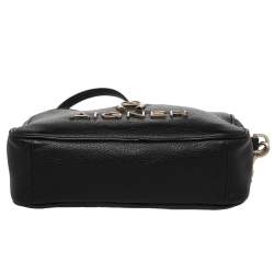 Pre Owned Aigner Black Leather Bombe A Camera Crossbody Bag