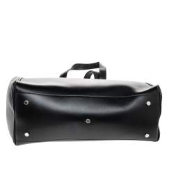 Pre Owned Aigner Black Leather Chain Tote