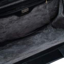 Pre Owned Aigner Black Leather Chain Tote