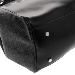 Pre Owned Aigner Black Leather Chain Tote