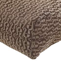 مملوكة مسبقًا Aigner Beige Signature Canvas And Leather Shoulder Bag