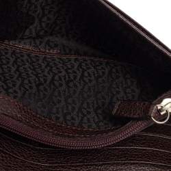 مملوكة مسبقًا Aigner Beige/Brown Signature Canvas and Leather Flap Continental Wallet