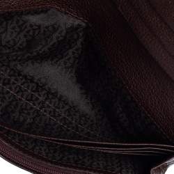 مملوكة مسبقًا Aigner Beige/Brown Signature Canvas and Leather Flap Continental Wallet