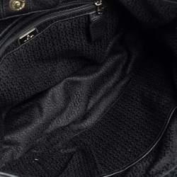 Pre Owned Aigner Black/Grey Signature Coated Canvas And Leather Tote