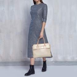 Aigner Grey Leather Tote