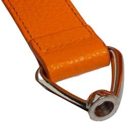 Pre Owned Aigner Orange Leather Cybill Tote