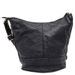 Pre Owned حقيبة هوبو أيغنر جلد أسود