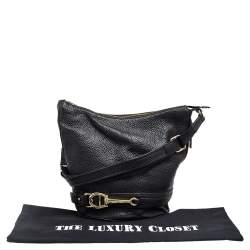 Pre Owned حقيبة هوبو أيغنر جلد أسود