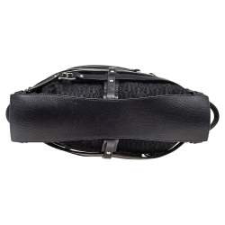 Pre Owned Aigner Black Fabric and Leather Cage Tote