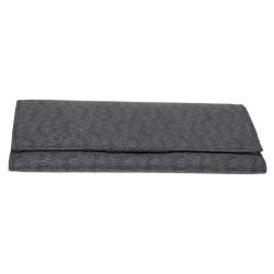 Pre Owned Aigner Grey Monogram Leather Wallet