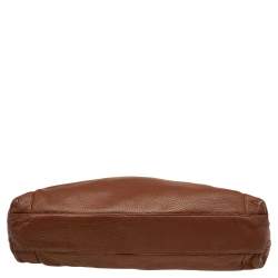 Pre Owned Aigner Brown Leather Large Arya Hobo