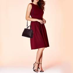 Pre Owned Aigner Burgundy Leather XS Cybill Tote