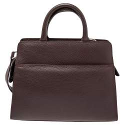 Pre Owned Aigner Burgundy Leather XS Cybill Tote