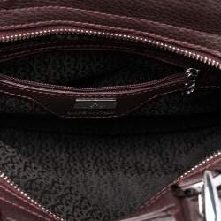 Pre Owned Aigner Burgundy Leather XS Cybill Tote