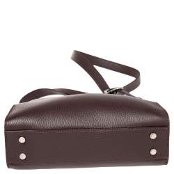 Pre Owned Aigner Burgundy Leather XS Cybill Tote