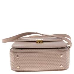 Pre Owned Aigner Pink Leather Genoveva Top Handle Bag