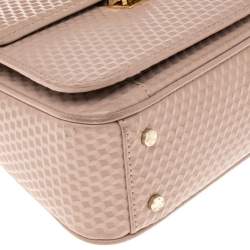 Pre Owned Aigner Pink Leather Genoveva Top Handle Bag