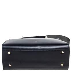 Pre Owned Aigner Black Leather Medium Carol Tote