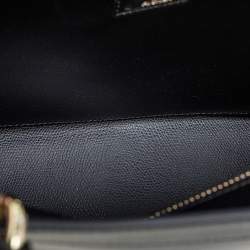 Pre Owned Aigner Black Leather Medium Carol Tote