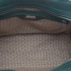 Pre Owned Aigner Green Leather Tote