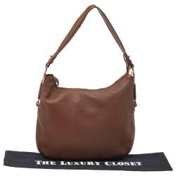 Pre Owned Aigner Brown Leather Hobo
