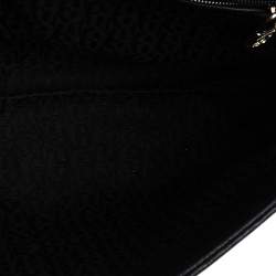 Pre Owned Aigner Black 3D Effect Leather Genoveva Shoulder Bag
