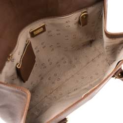 Pre Owned Aigner Brown Leather Satchel