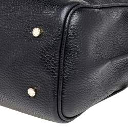 Pre Owned Aigner Black Leather Shoulder Bag