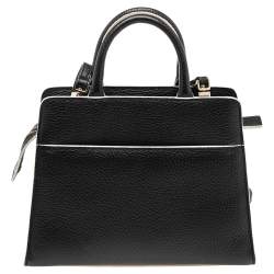 Pre Owned Aigner Black Leather Mini Cybill Tote