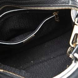 Pre Owned Aigner Black Leather Mini Cybill Tote