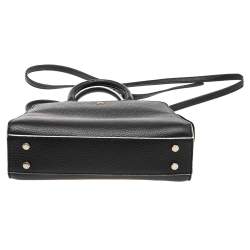 Pre Owned Aigner Black Leather Mini Cybill Tote