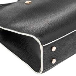 Pre Owned Aigner Black Leather Mini Cybill Tote