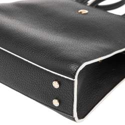 Pre Owned Aigner Black Leather Mini Cybill Tote