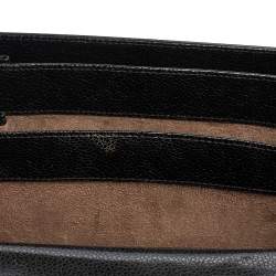 Pre Owned Aigner Black Glossy Leather Siena Top Handle Bag