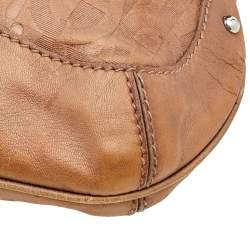 Pre Owned Aigner Bronze Leather Tassel Shoulder Bag