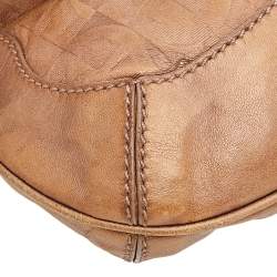 Pre Owned Aigner Bronze Leather Tassel Shoulder Bag