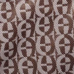 Pre Owned Aigner Tangerine Signature Embossed Patent and Leather Charm Shoulder Bag