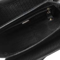 Aigner Black Leather Genoveva M Top Handle Bag 