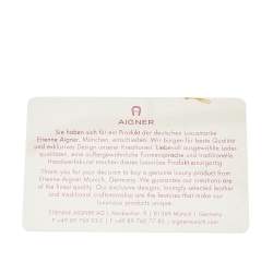 Pre Owned Aigner Black Leather Cavallina Tote